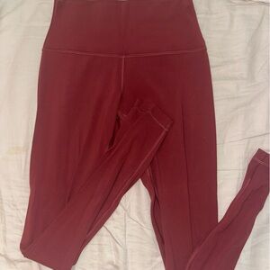 lululemon align leggings red merlot